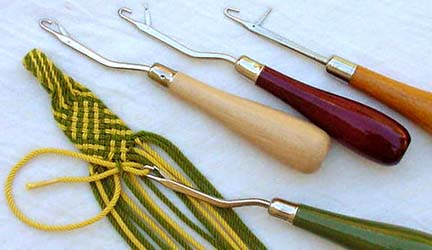[latch hooks with ply-split braid]