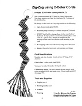 Ply-Split Zig-Zag Braid using 2-Color CordsInstructions