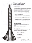 Ply-Split Twined Interlinking Braid Instructions