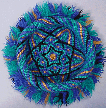 [SCOT multicolor star hat-- inside view]